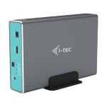 I-TEC BOX ESTERNO 2 x HDD/SSD 2.5" SATA III RAID 0.1 USB-C 3.2 CASE IN METALLO